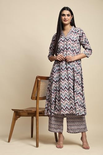 Toochki Kurti Plazzo Set For Women | Kurti For Women Rayon | Two Piece Kurti Sets | Kurtis Sets For Girl | Multicolor Kurti Set