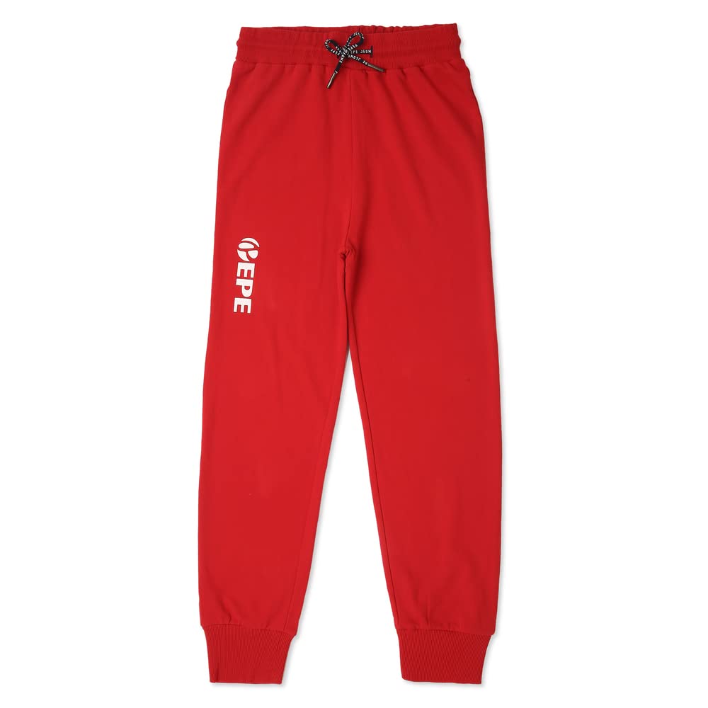 Pepe Jeans Boys Thor J Graphic Printed Jogger, Classic Red,10