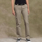Dickies Women's Relaxed Fit Cargo Pants, Desert Sand, 14