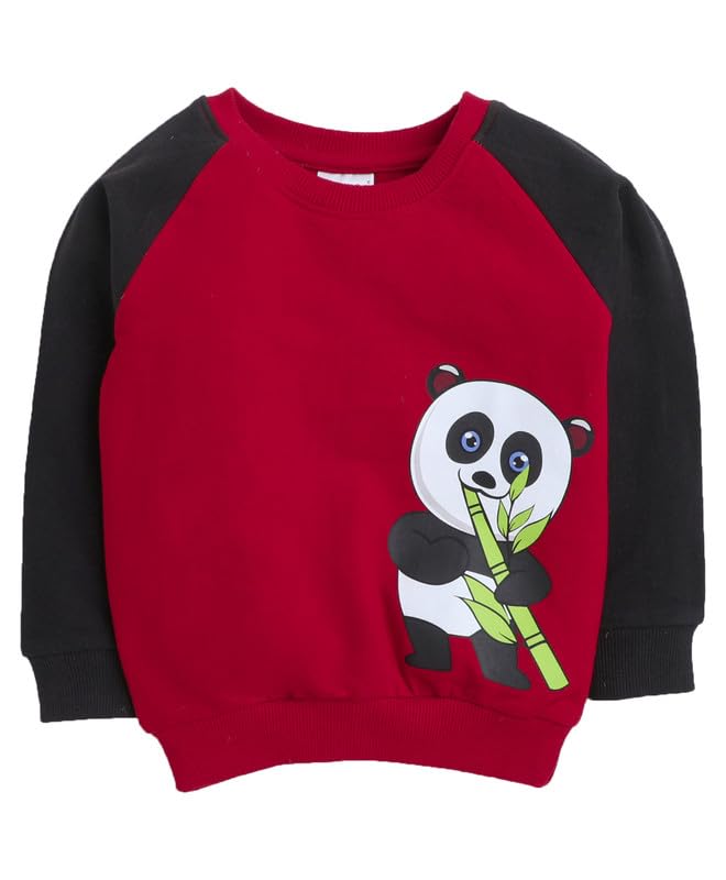 BUMZEE Red Boys Full Sleeves Sweatshirt Age - 6-12 Months (Peb8512C-red)