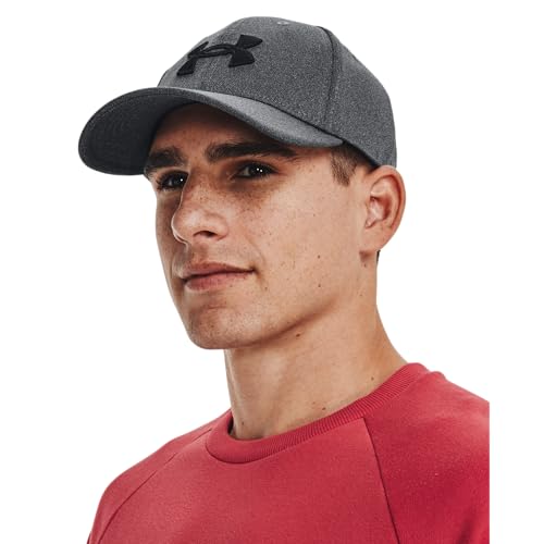 Under Armour Men's Blitzing Cap Stretch Fit, (003) Black / / Black, X-Large/XX-Large