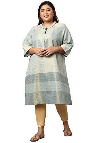Aurelia WomenS Cotton Regular Kurta (22Aua12668P-702884_Multi Multicolour