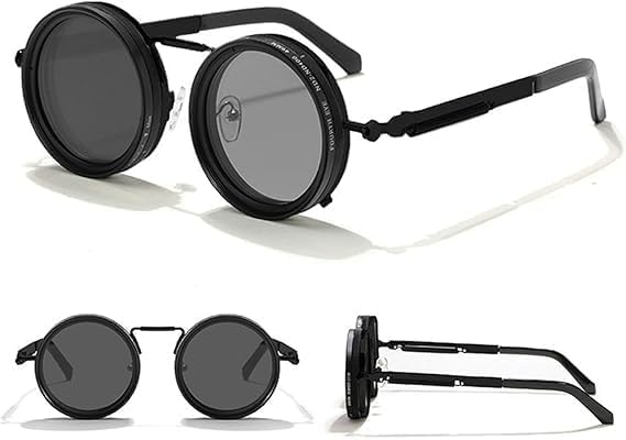 Adjustable Sunglasses Twist Round Sunglassesadjustable Brightness Nd Filter, Adaptive Sunglasses,19 Levels For Outdoors Eyewear 13-85-0152