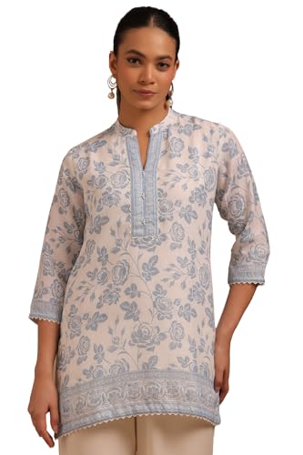 Soch Women Linen Floral Print Blouse