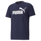 Puma Men's Essentials Logo T-Shirt (Available in Big & Tall), Navy, Medium