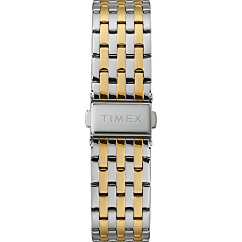 Timex Men's Dress Analog 41mm Stainless Steel Bracelet Watch, Two-Tone