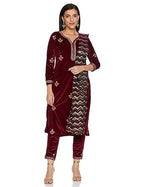 Ketch Polyester Womens Kurta&Pant&Dupatta (Khk3000424_Magenta