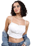Ketch WomenS Regular Fit Tops (Khtp000349_White