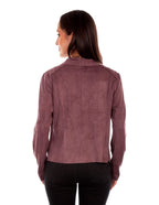 ZIP DRAPE CROSS OVER JACKET