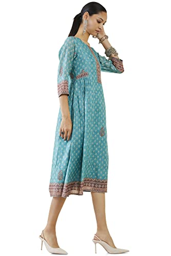 Soch Women Chanderi Regular Fit Embroidery Kurta