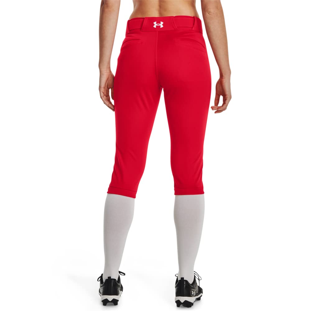 Under Armour Womens Utility Softball Pants 22, (600) Red / / White, X-Small