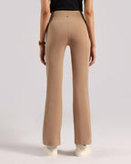 BlissClub Ultimate Flare Pants Lite Regular for Women Upto 54 ft | High Waist Trousers and Formal Pants for Office wear | Comfo