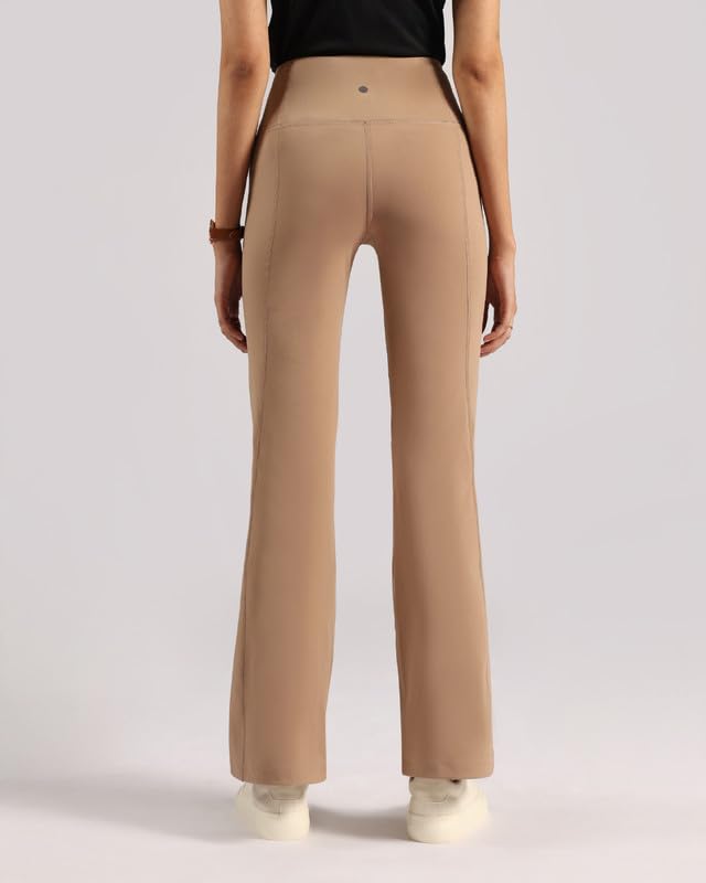 BlissClub Ultimate Flare Pants Lite Regular for Women Upto 54 ft | High Waist Trousers and Formal Pants for Office wear | Comfo