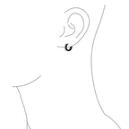 Unisex Biker Jewelry Small Halloween Skull Hoop Kpop Huggie Earrings For Men Women Teen Black IP Stainless Steel