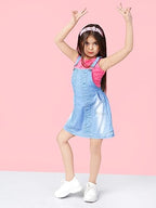 Naughty Ninos Girls Cotton Tulip Knee-Length Dress