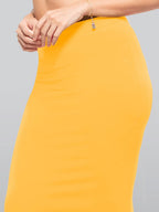 Lyra Lycra Saree Shapewear Petticoat for Womens Sarees Yellow