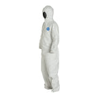 Dupont - TY127SWH3X0025VP Tyvek 400 Individually Packed Disposable Protective Coverall with Hood and Elastic Cuff for PPE Vendin