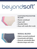 Fruit of the Loom Women's Beyondsoft Underwear, Super Soft Designed with Comfort in Mind, Available in Plus Size, Brief-Cotton B