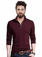 EYEBOGLER Men Regular Fit T-Shirt T304_Wine Red_XXL_Wine Melange_2XL