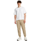 Under Armour Men's Rival Fleece Joggers, (299) City Khaki / / White, Medium