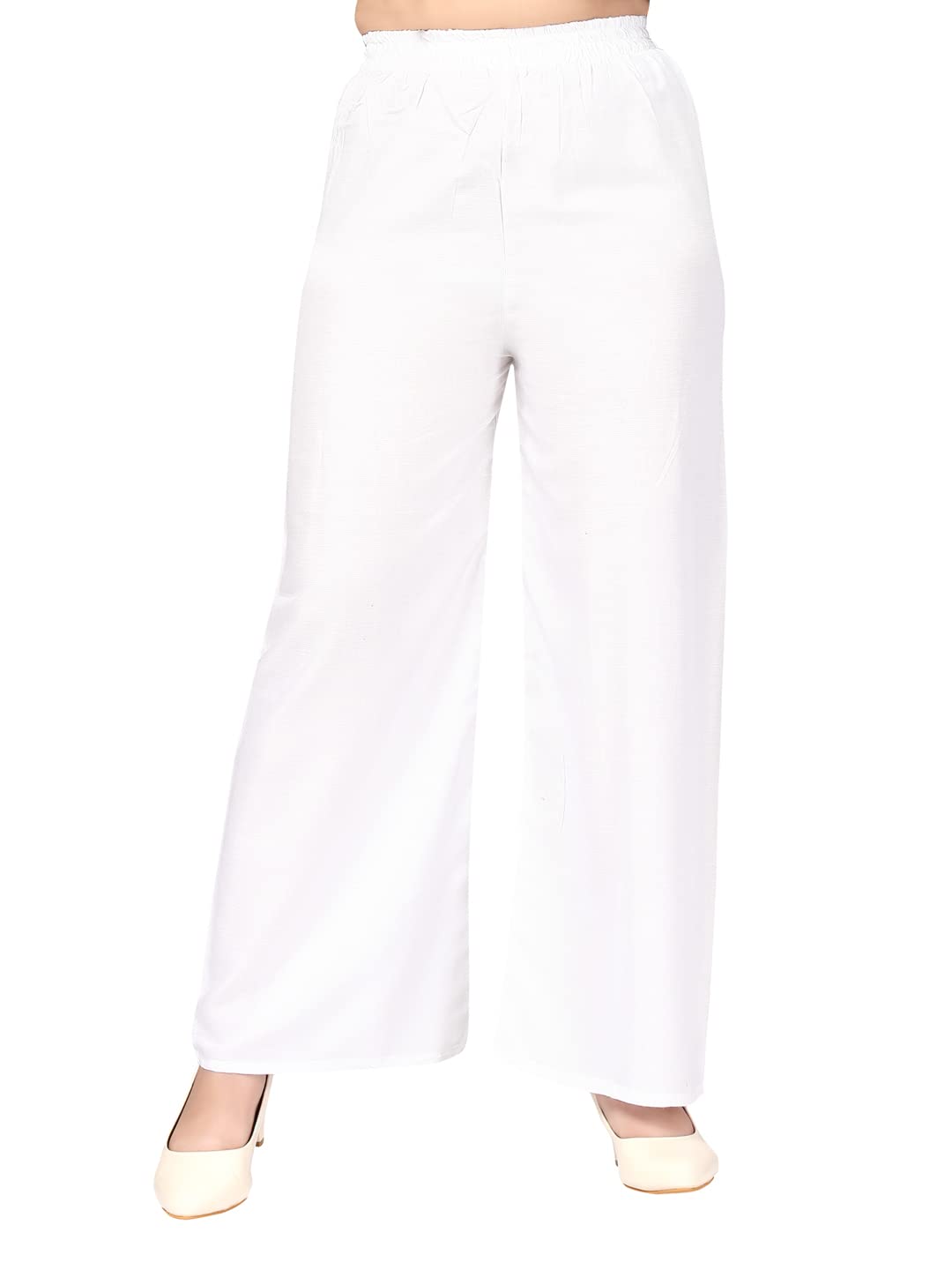 Aarika Girls Regular Casual Pants (PL-105_White_34)