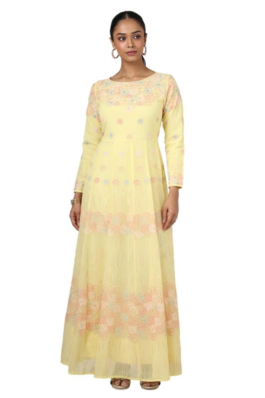 Soch Women Georgette Embroidered Dress with Thread Work