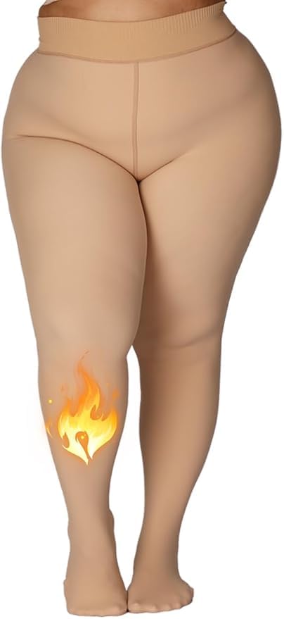 Brachy Fleece Lined WomenS Thermal Leggings, Black Winter Warm Tights 2