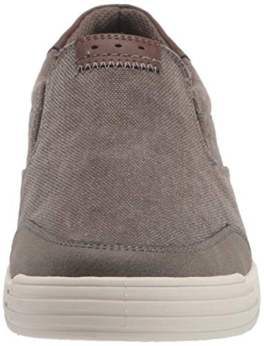 Nunn Bush mens Kore City Walk Canvas Moc Toe Slip-on Sneaker, Cement, 10.5 US