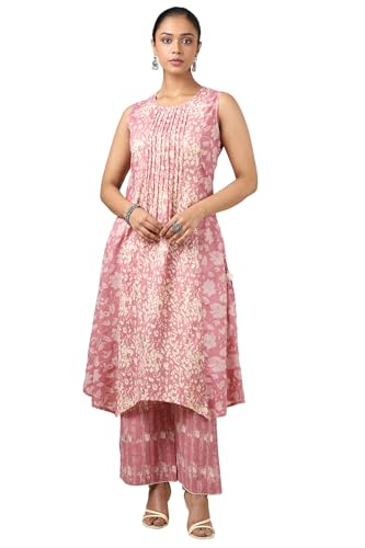 Soch Women Cotton Dobby Floral Kurta Set