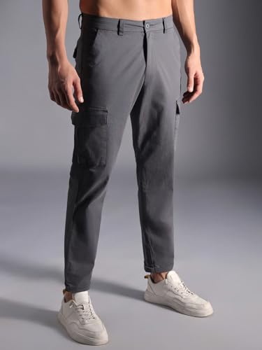 High Star MenS Regular Pants (Hsmwts2402_Ch_Charcoal