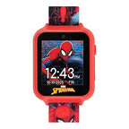 Accutime Marvel Spider-Man Red Educational Touchscreen Smart Watch Toy for Boys, Girls, Toddlers - Selfie Cam, Learning Games, A