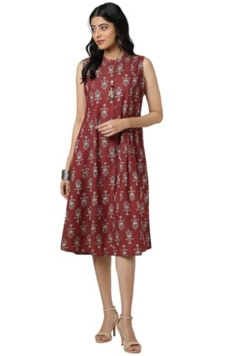 Soch Women Cotton Blend Knee Length Dress (cws5ku61190