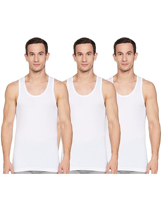 Van Heusen White Pack Of Three Vests 2