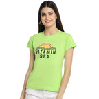 Preneum Womens Cotton Regular Fit Latest Graphic Stylish Printed Short Sleeves Casual T-Shirt || Latest Trendy & Style (Pack 4)