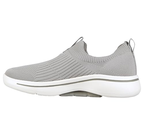 Skechers Women's Go Walk Arch Fit Iconic Sneaker, Grey, 9.5