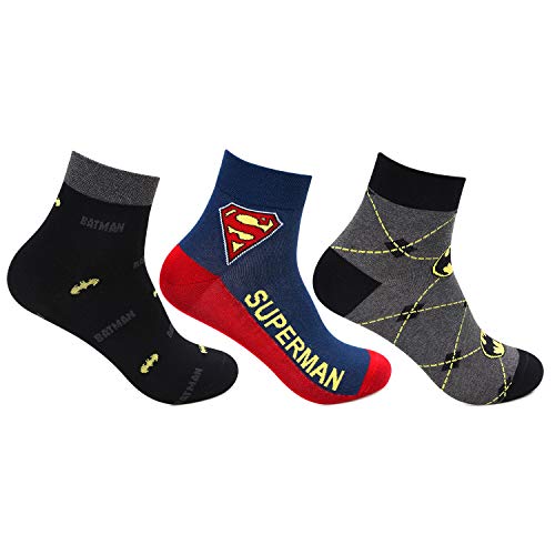 Bonjour Superman Batman Ankle Socks For Men