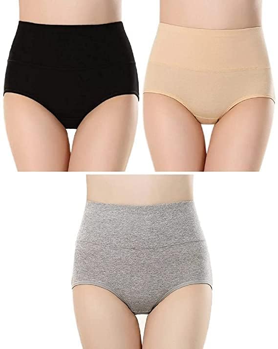 Think Tech Hipster Panties For Women Cotton Pack Of 3  Size  Xl