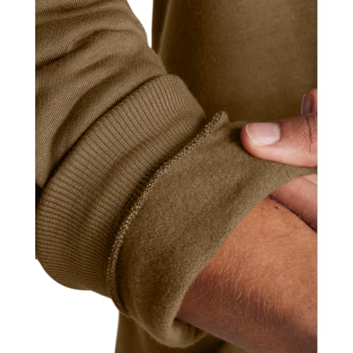 Under Armour Men's Rival Fleece Hoodie, (498) Coyote / / White, Large