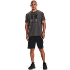 Under Armour Men's Global Foundation Short-Sleeve T-Shirt , Charcoal Medium Heather (019)/Black, XX-Large