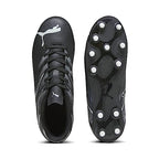PUMA Attacanto Firm, Artificial Ground Soccer Cleats Sneaker, Black-Silver Mist, 5.5 US Unisex Big Kid
