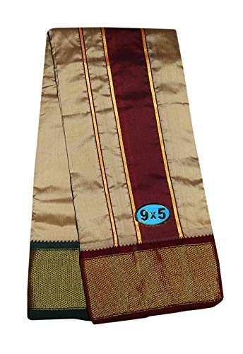 Prakasam Cotton Brand- Poly Mixing Mens Panjakejam Dhoti & Towel Set