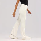BlissClub Ultimate Flare Pants Lite Regular for Women Upto 54 ft | High Waist Trousers and Formal Pants for Office wear | Comfo