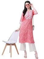 Ketch WomenS Polyester Regular Dress Shirt (Khku000313_Pink/Orange