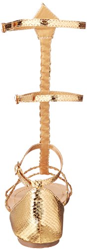 Ellie Shoes Inc Women's Braid Rope Sandal Gold Size 10