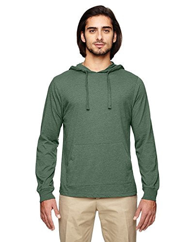 Unisex Blended Eco Jersey Pullover Hoodie - ASPARAgUS - XS(D0102H7ZL8P)