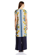 W For Woman Straight Kurta (15Fe14862-56243_Yellow_12)
