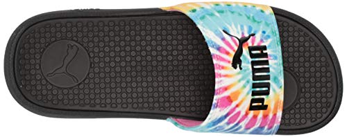 PUMA womens Cool Cat Slide Sandal, Phlox Pink-elektro Aqua-puma Black, 6 US