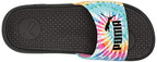 PUMA womens Cool Cat Slide Sandal, Phlox Pink-elektro Aqua-puma Black, 6 US
