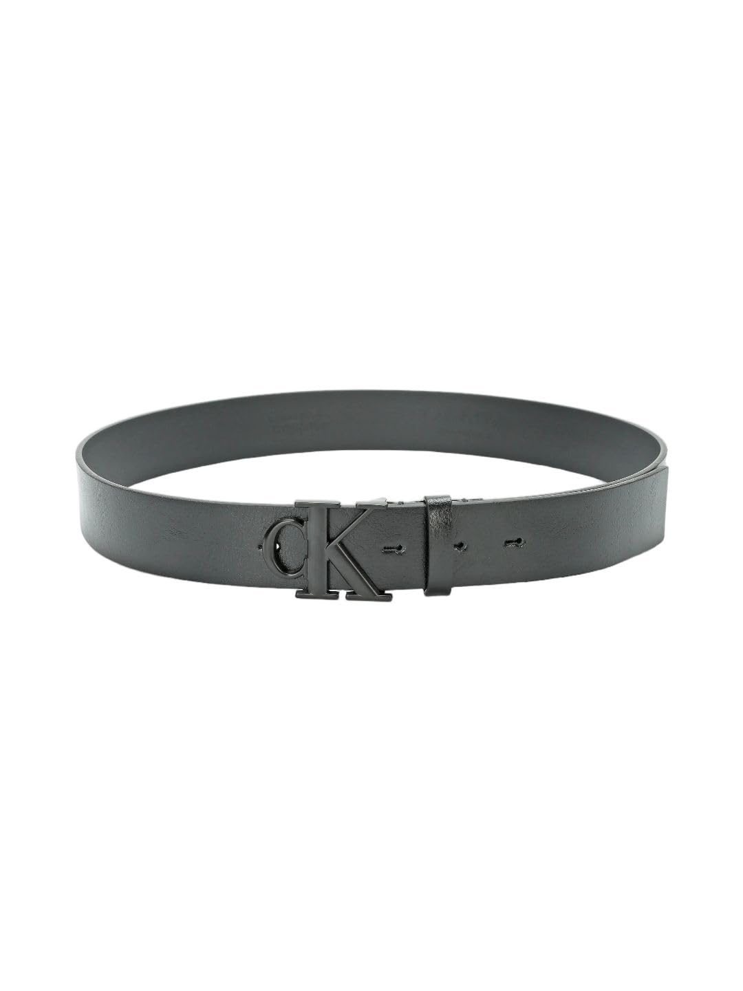 Calvin Klein Solid Black Classic Leather Belt 95