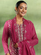 Libas WomenS Organza Kurta Set (49321